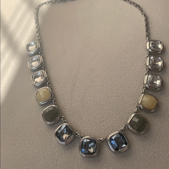 WHBM silver necklace with multicolored stones - Picture 1 of 3